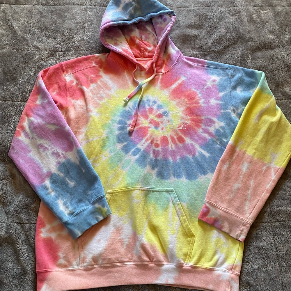 Ivory Ella Multicolor Tie-Dye Hoodie (821)